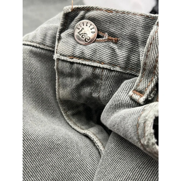 Vintage Lee Riveted Jeans Green Size 12, women’s - Picture 6 of 6